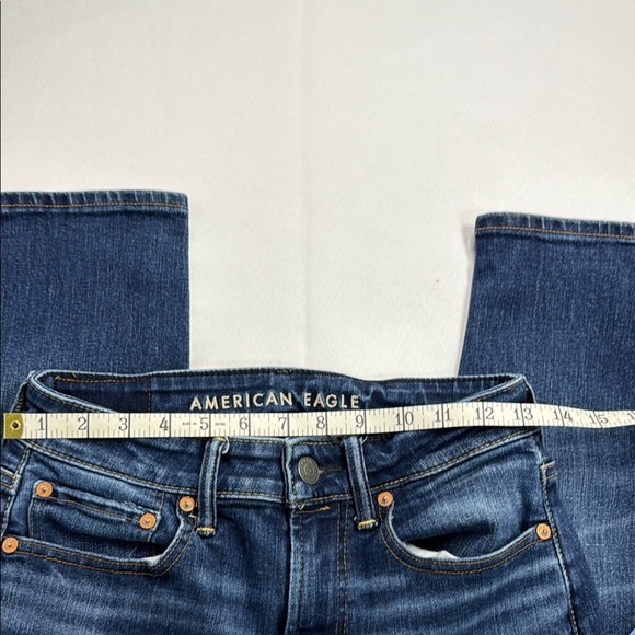 American Eagle Outfitters Blue Straight Jeans Timeless Design - Picture 5 of 8